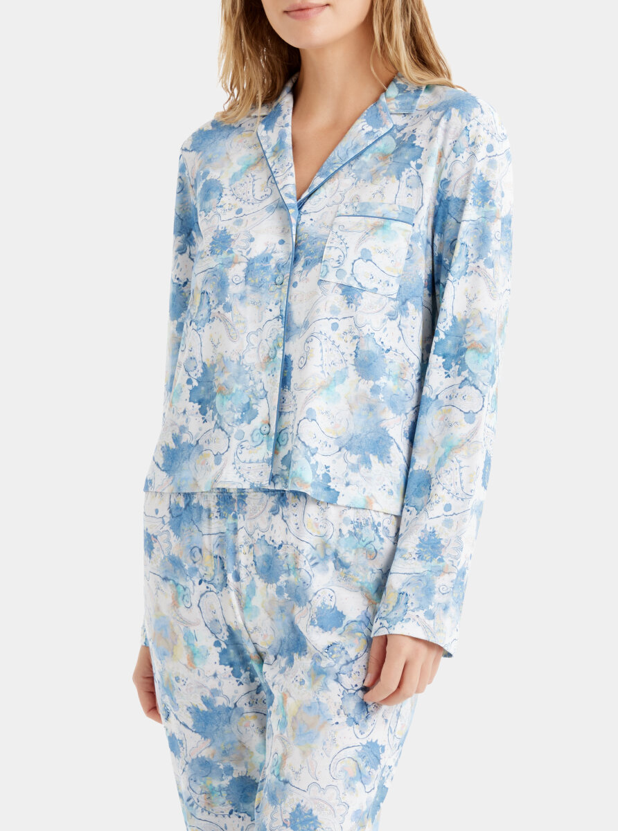 Kadın Pijama Takımı 51626 - Baskılı - 2