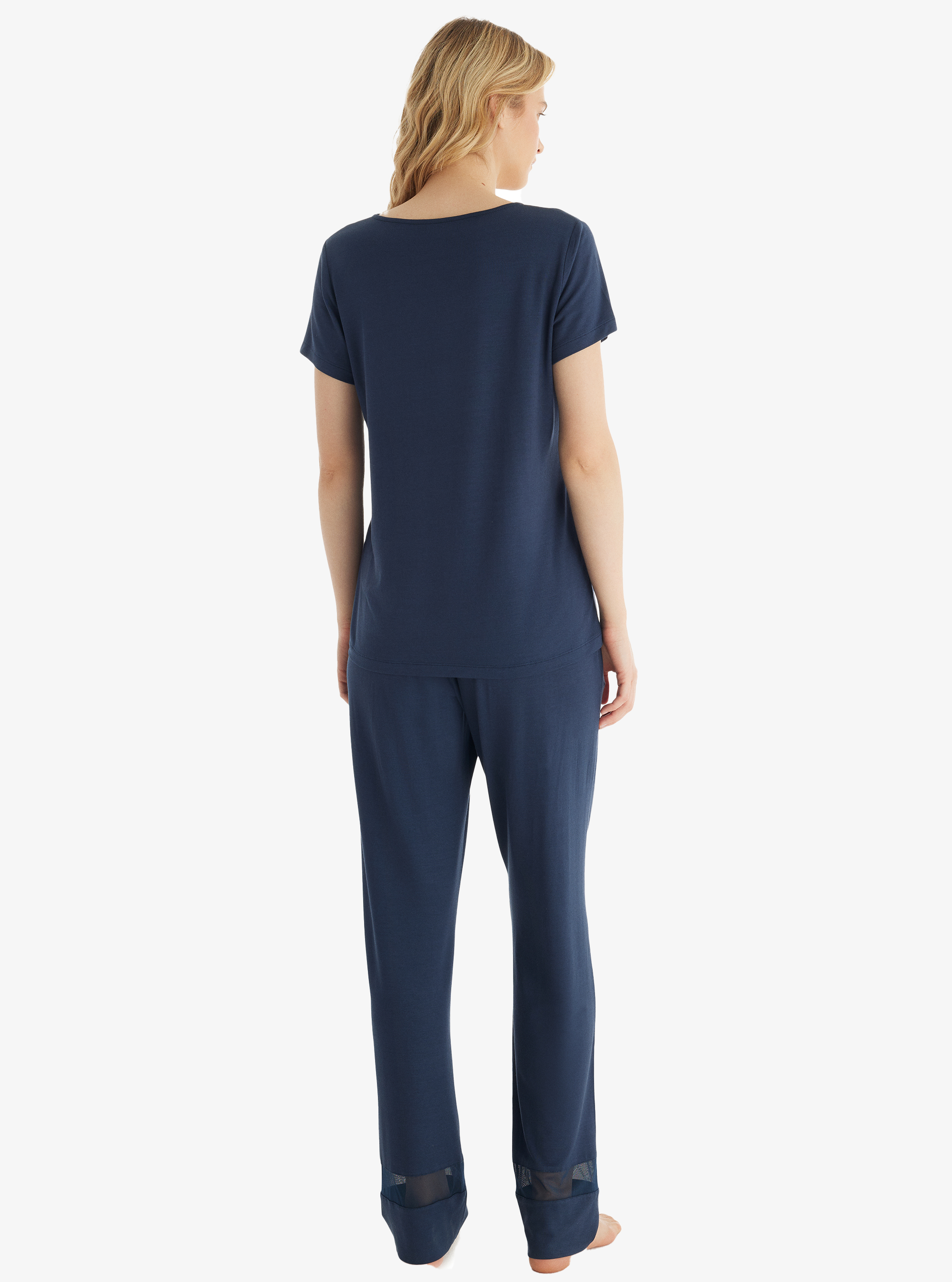 Kadın Pijama Takımı 51836 - Lacivert - Blackspade (1)