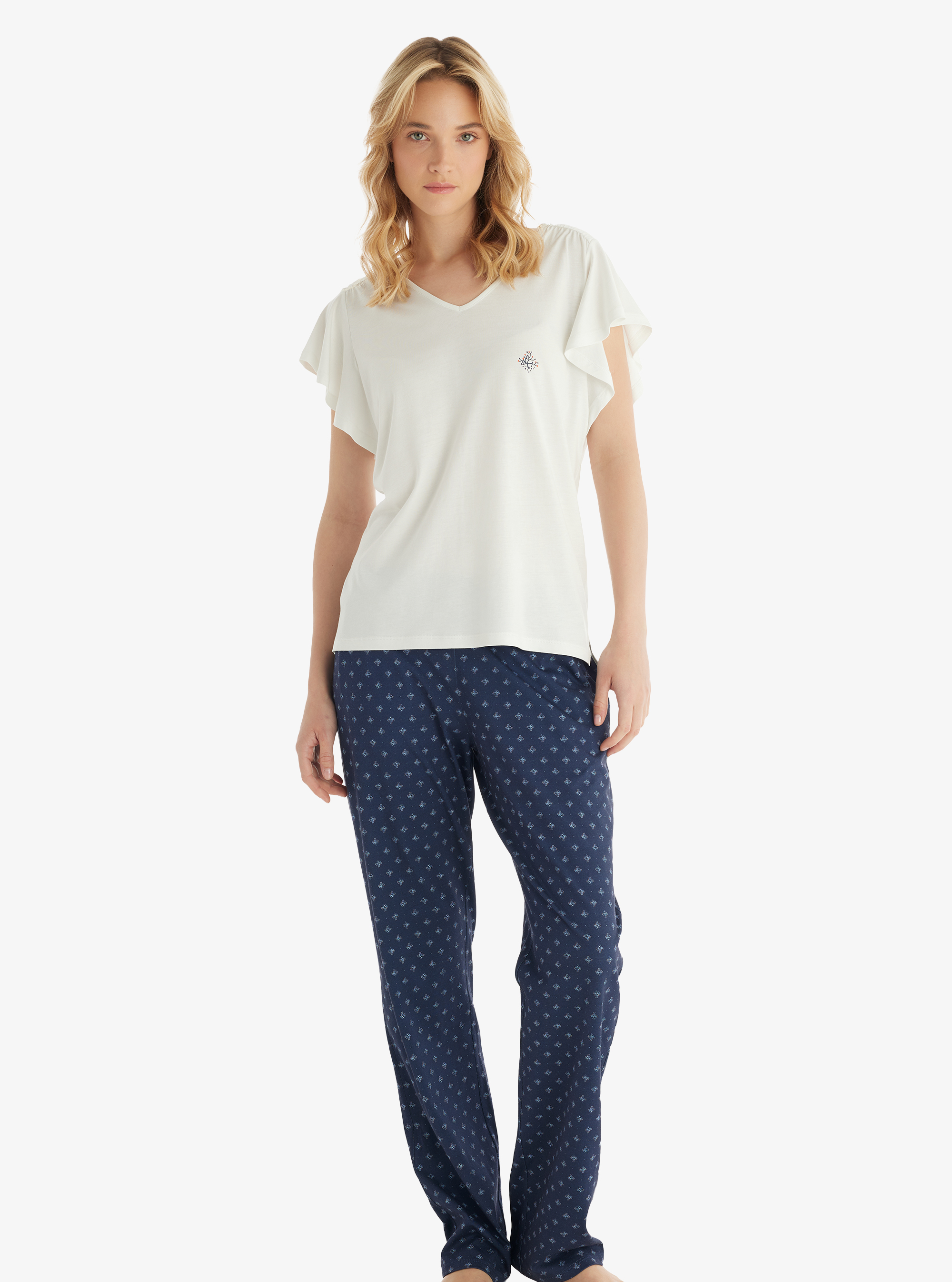 Kadın Pijama Takımı 51842 - Krem - Blackspade