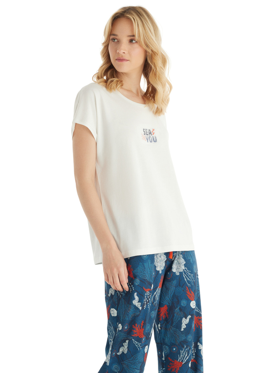 Kadın Pijama Takımı 51850 - Krem - 4