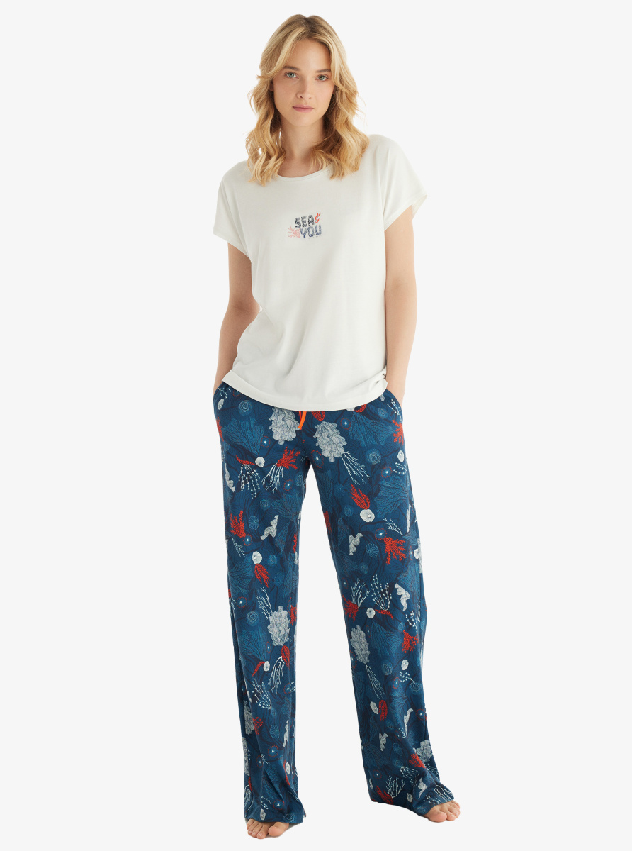 Kadın Pijama Takımı 51850 - Krem - 1