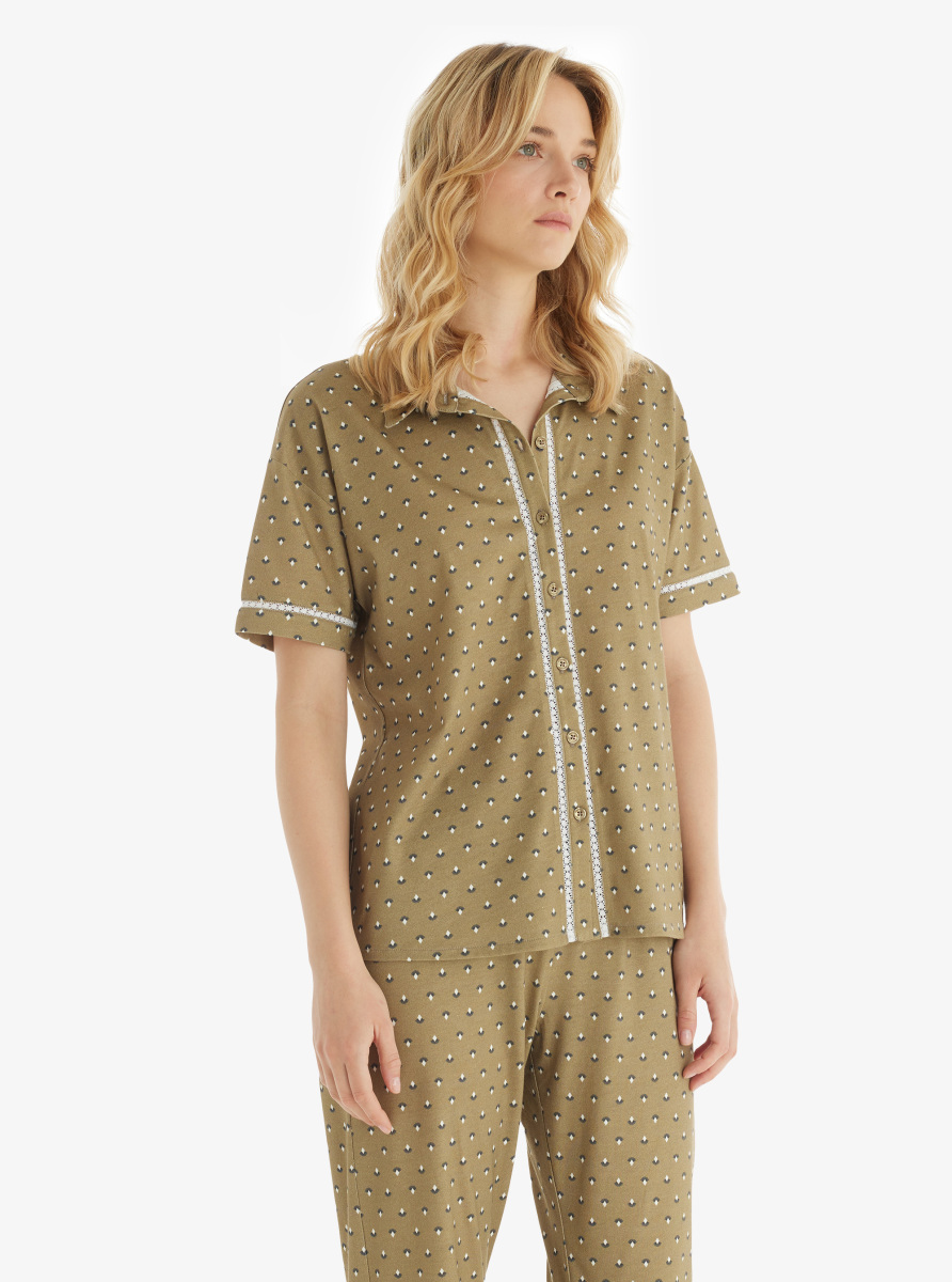 Kadın Pijama Takımı 51860 - Desenli - 1