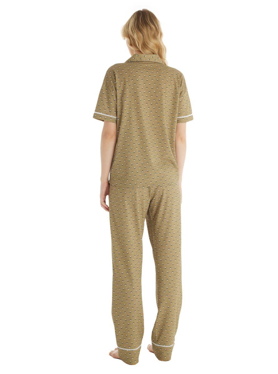 Kadın Pijama Takımı 51860 - Desenli - 4