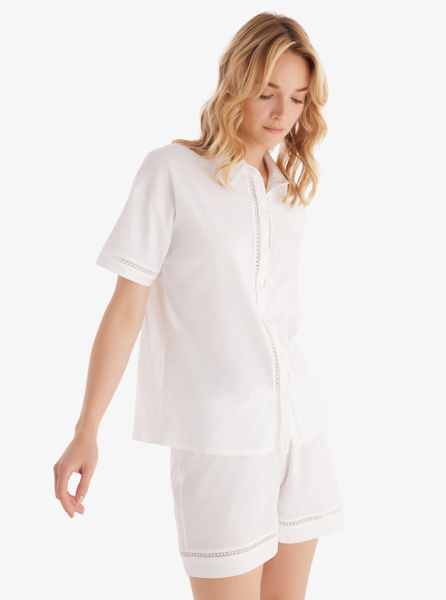 Kadın Pijama Takımı 51861 - Beyaz - 3