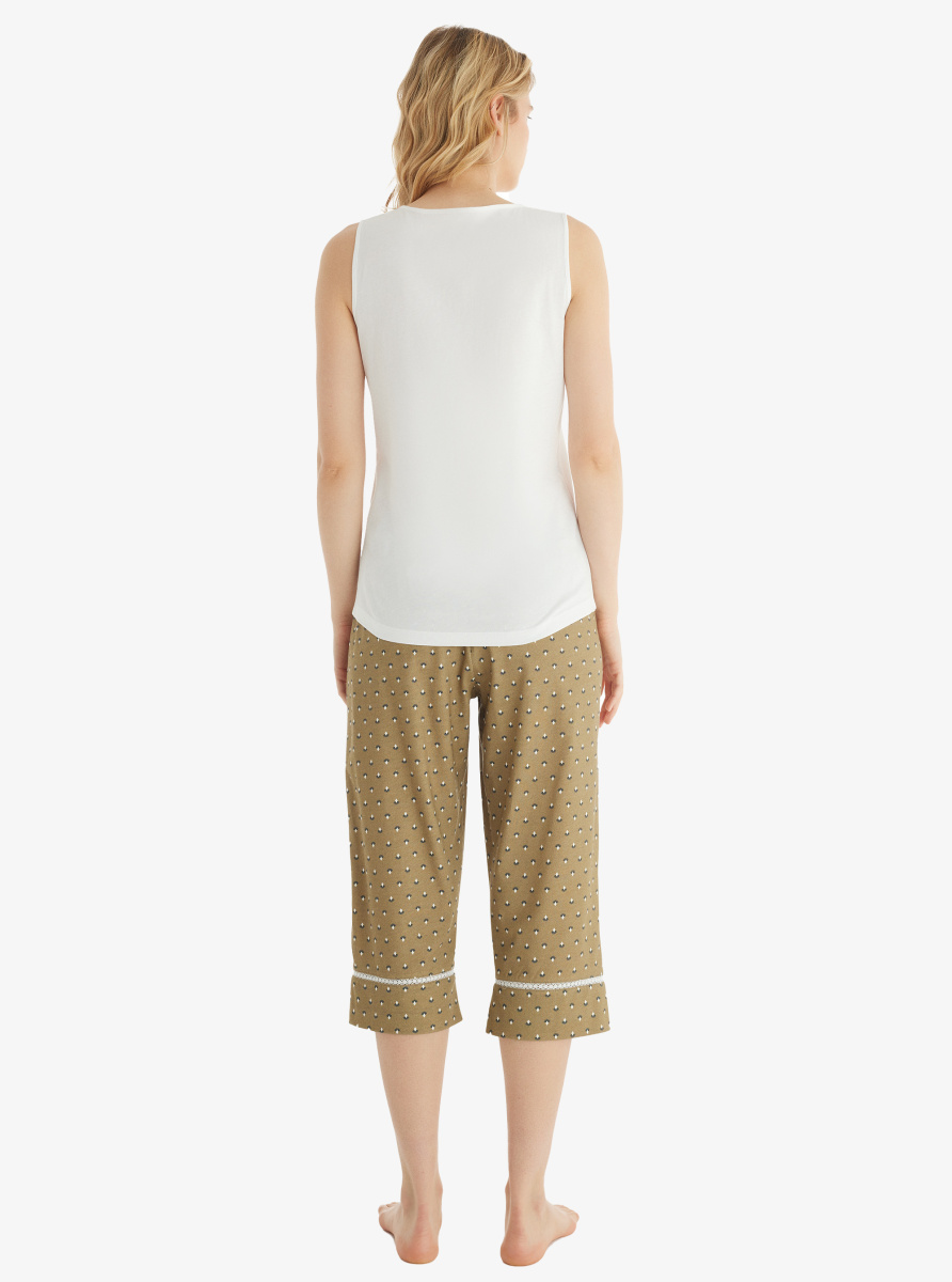 Kadın Pijama Takımı 51864 - Beyaz - 2