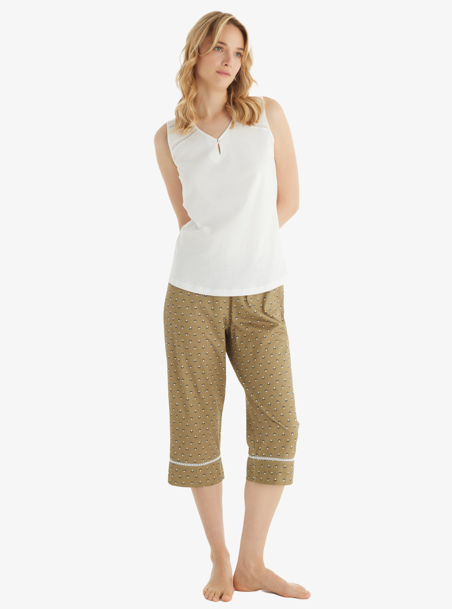 Kadın Pijama Takımı 51864 - Beyaz - 5