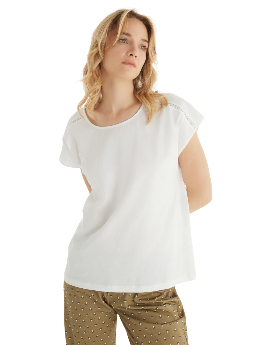 Kadın Pijama Takımı 51865 - Beyaz - 3