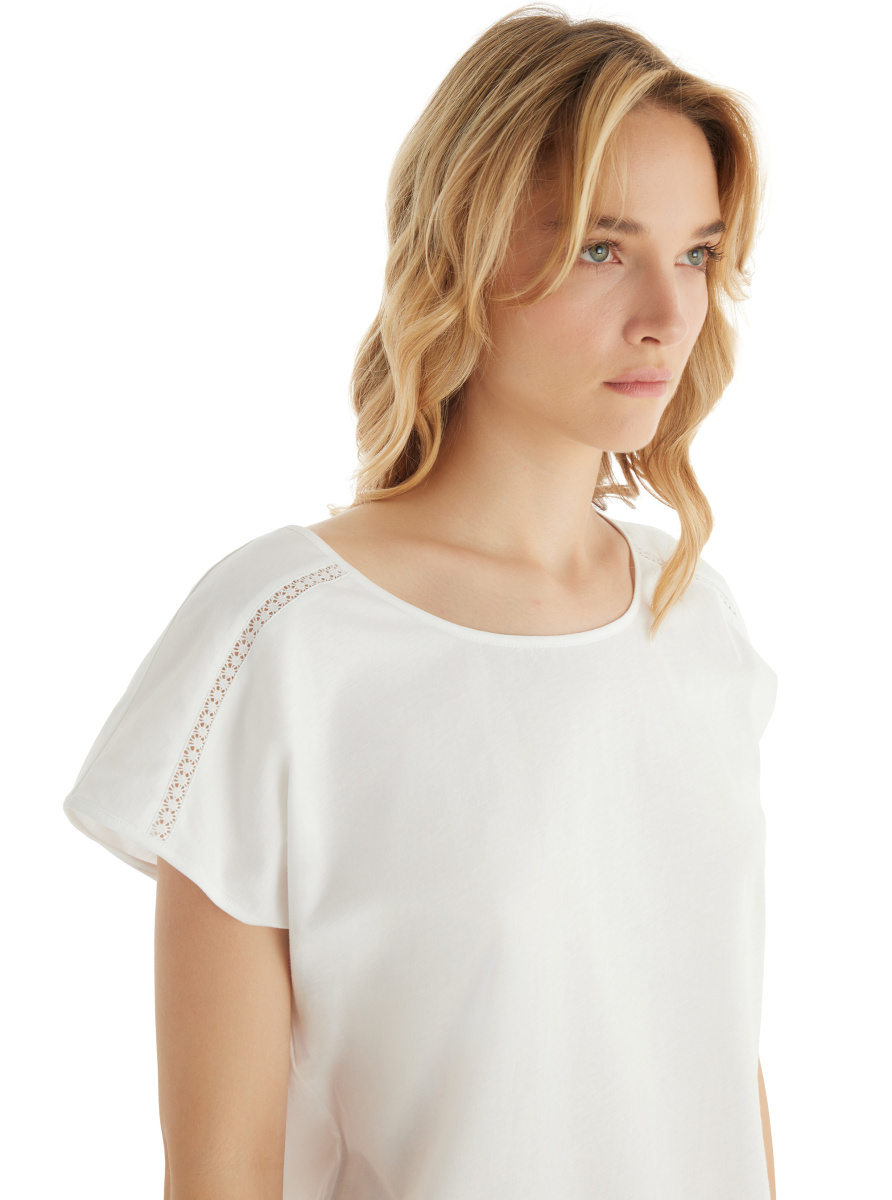 Kadın Pijama Takımı 51865 - Beyaz - 5