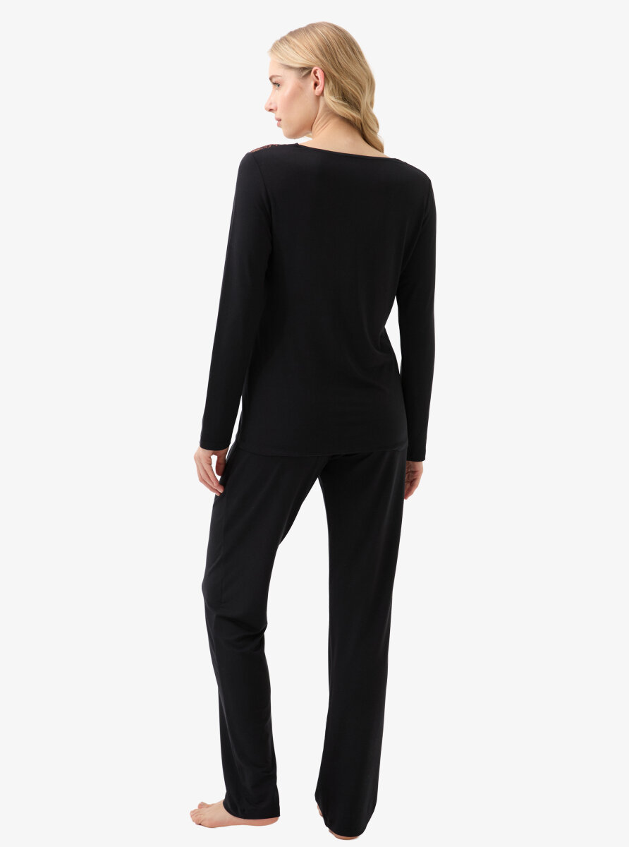 Kadın Pijama Takımı 51902 - Siyah - 4