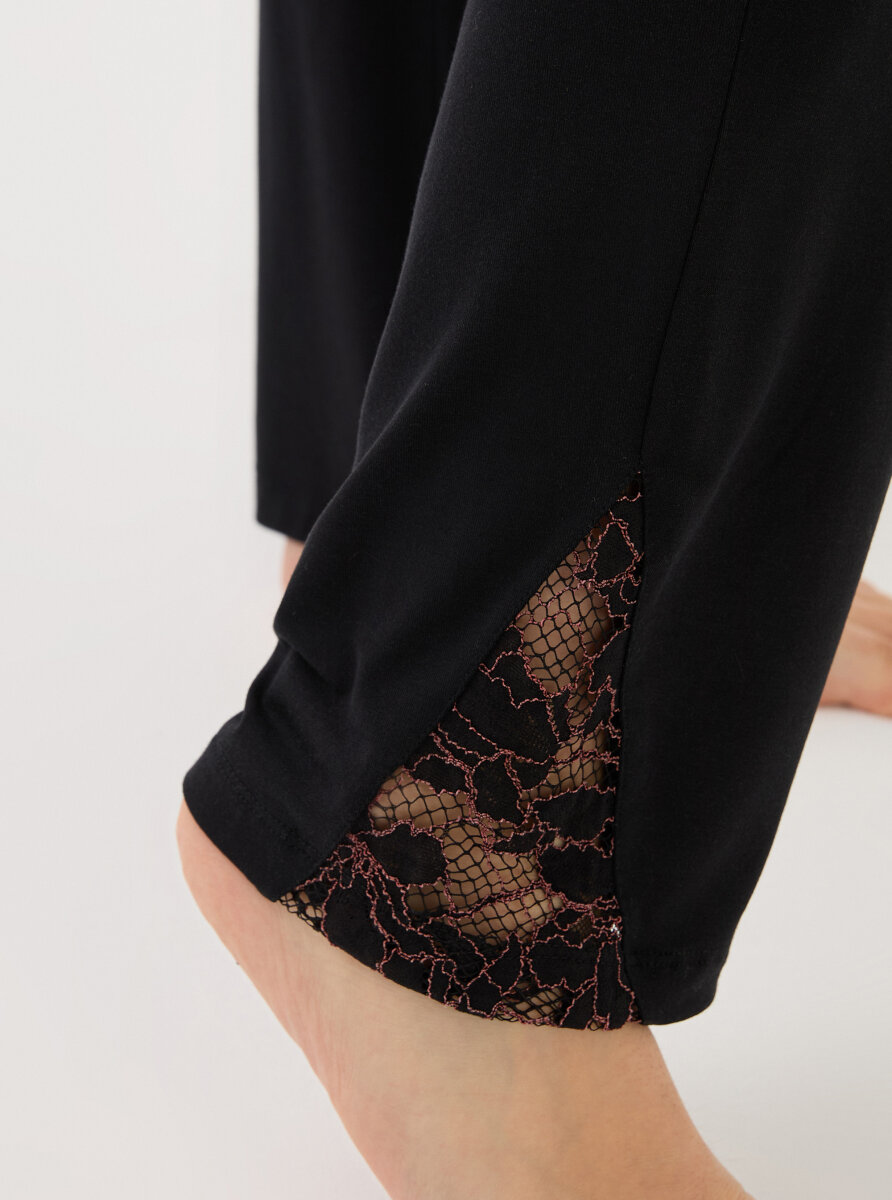 Kadın Pijama Takımı 51903 - Siyah - 5