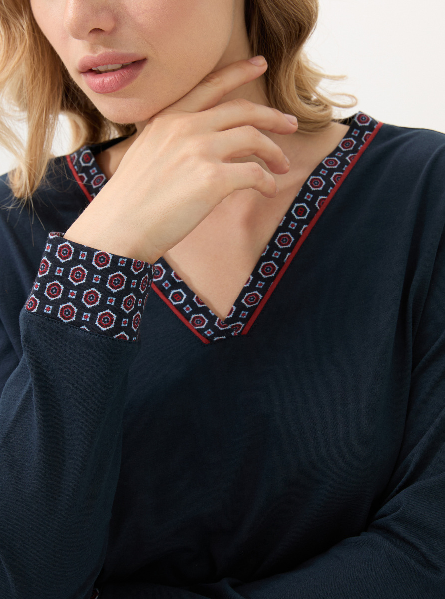 Kadın Pijama Takımı 51913 - Lacivert - 3