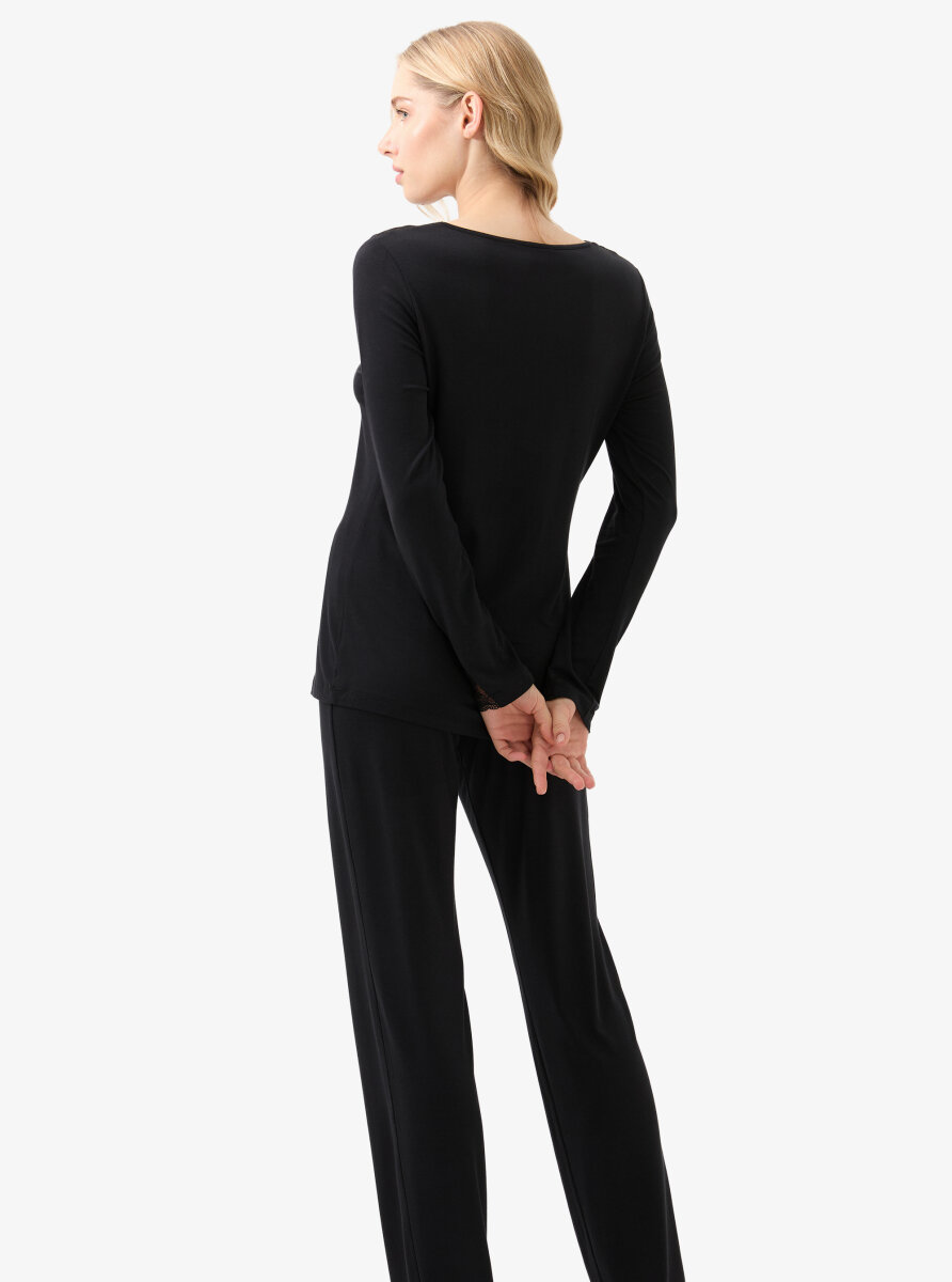 Kadın Pijama Takımı 51917 - Siyah - 3