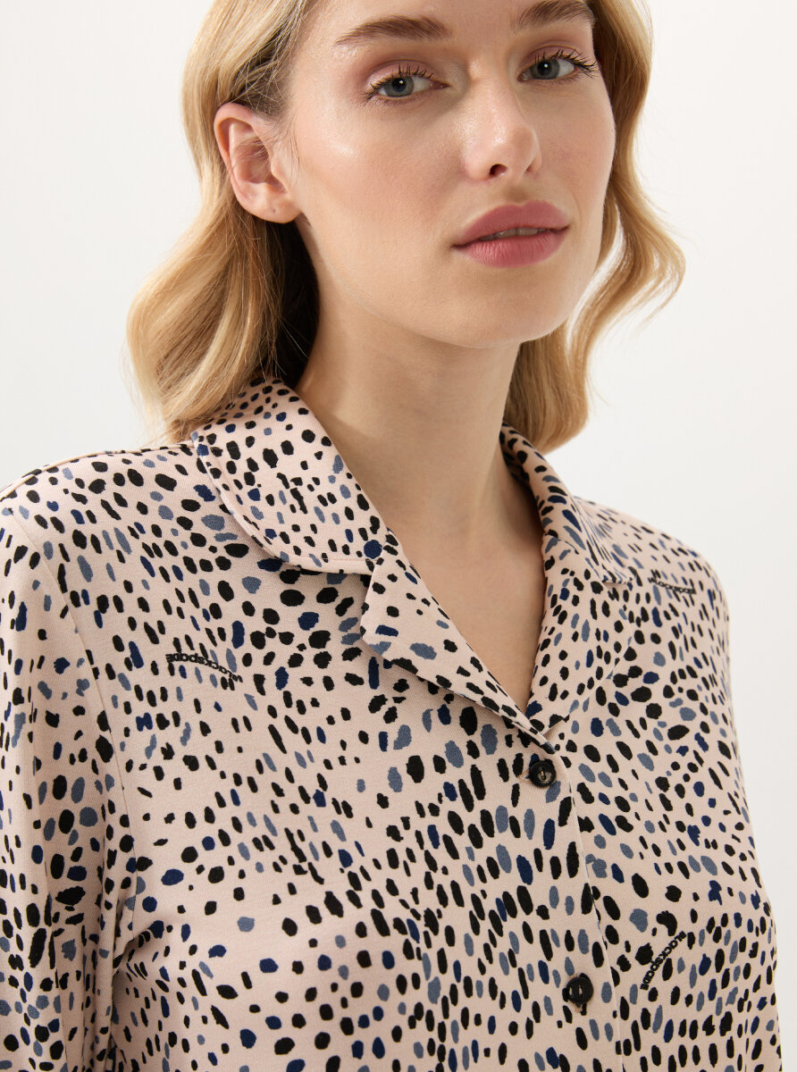 Kadın Pijama Takımı 51918 - Baskılı - 2