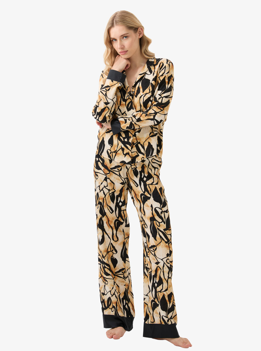 Kadın Pijama Takımı 51926 - Desenli - 3