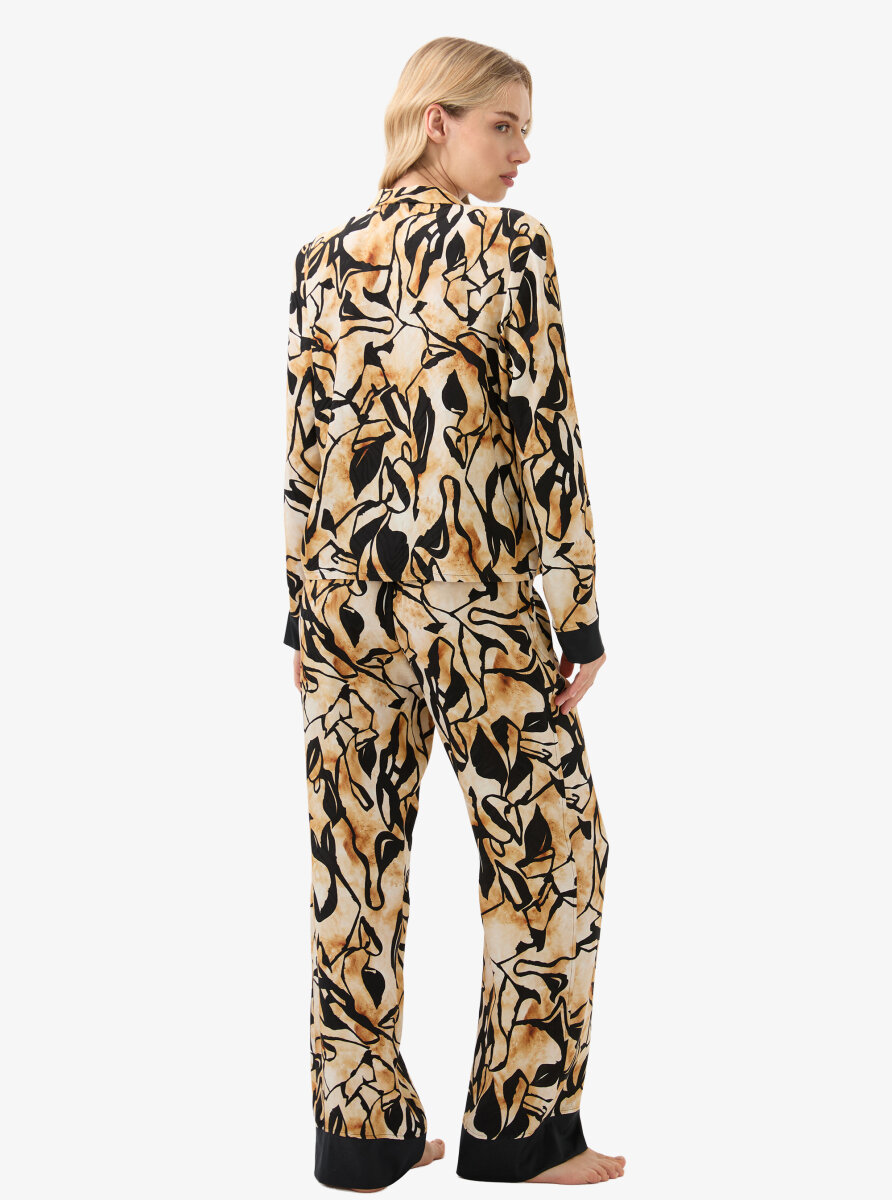 Kadın Pijama Takımı 51926 - Desenli - 4