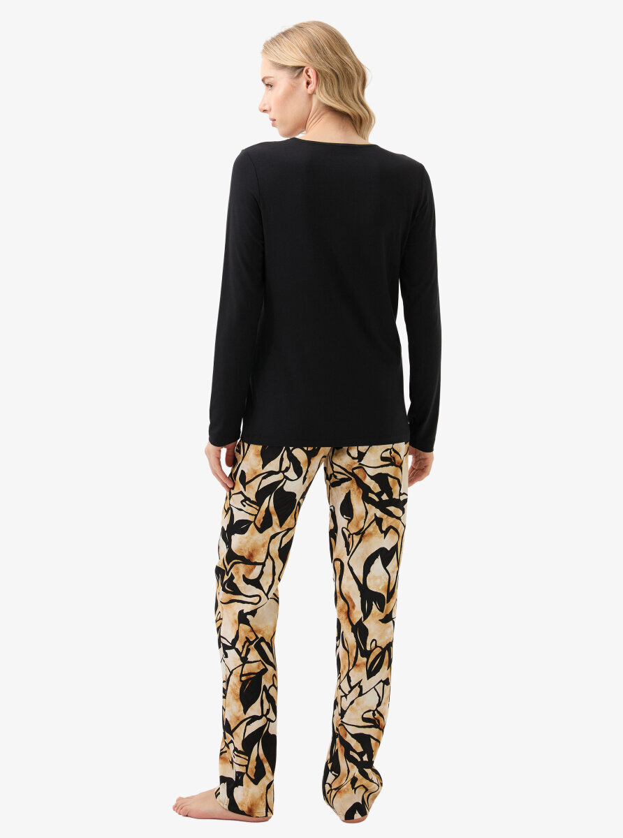 Kadın Pijama Takımı 51927 - Siyah - 4