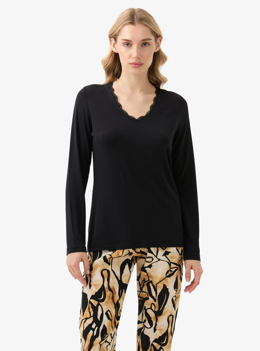 Kadın Pijama Takımı 51927 - Siyah - 2