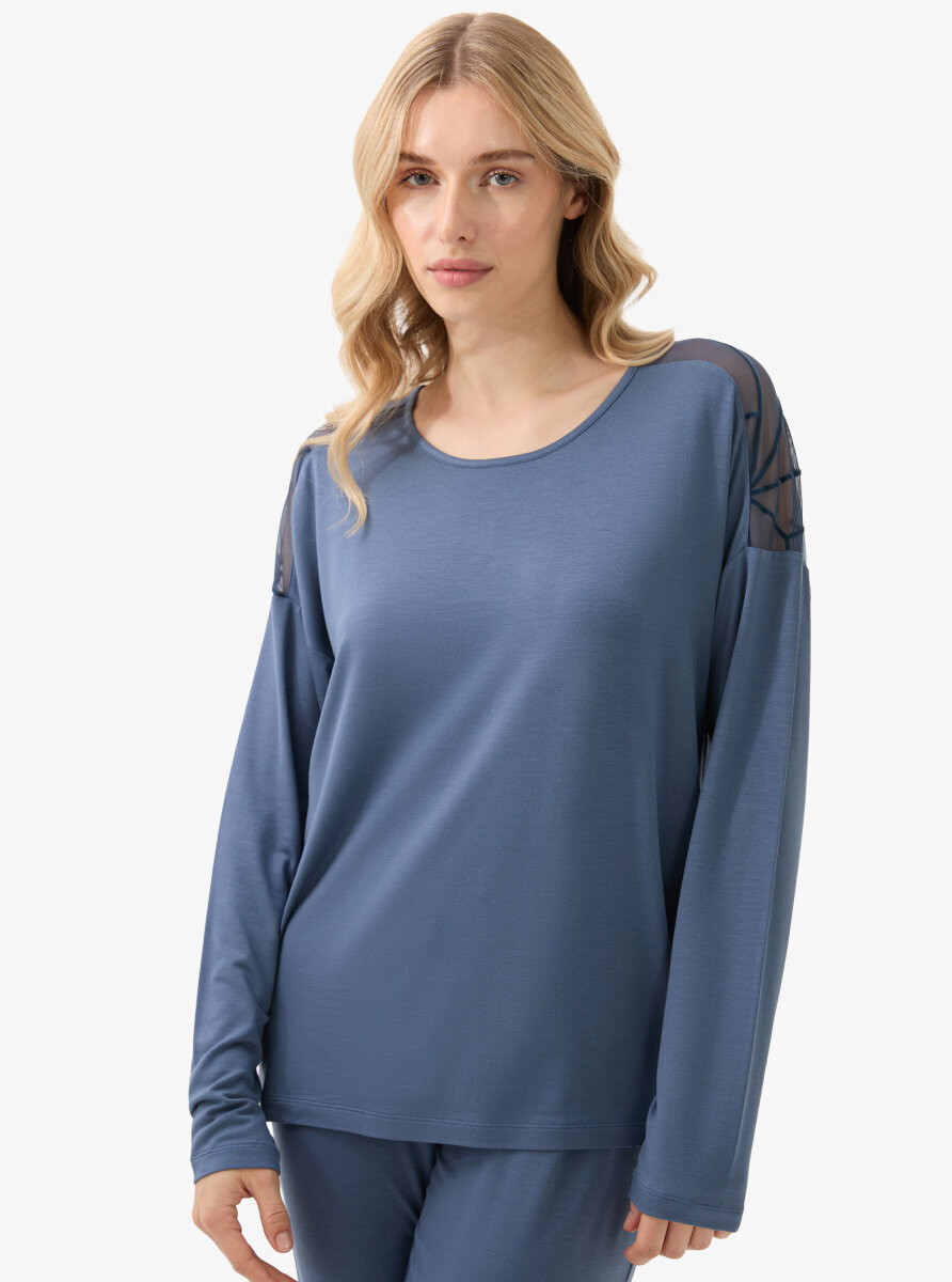 Kadın Pijama Takımı 51931 - Mavi - Blackspade (1)