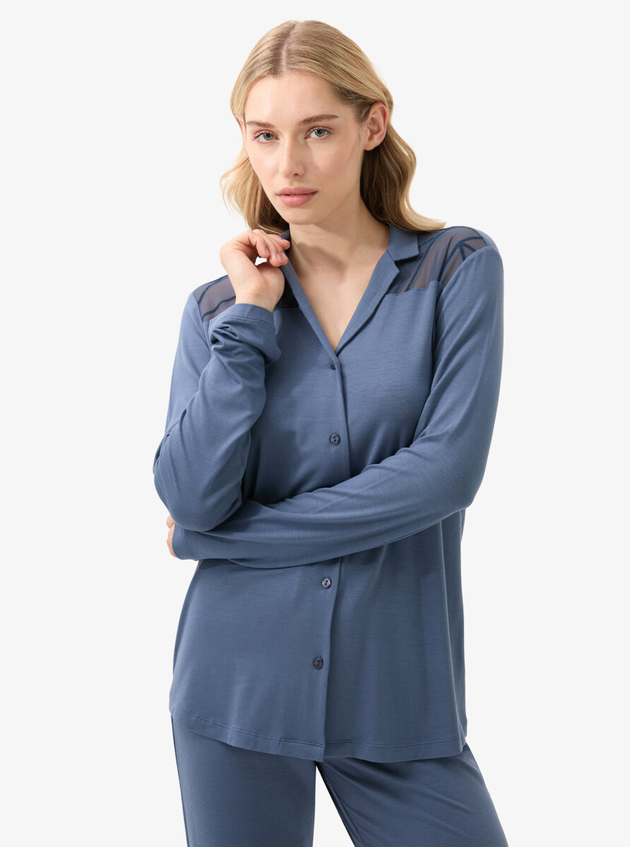 Kadın Pijama Takımı 51932 - Mavi - 2