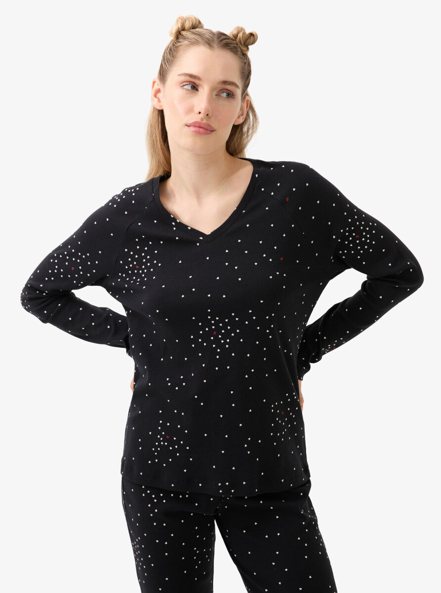 Kadın Pijama Takımı 51944 - Baskılı - 2