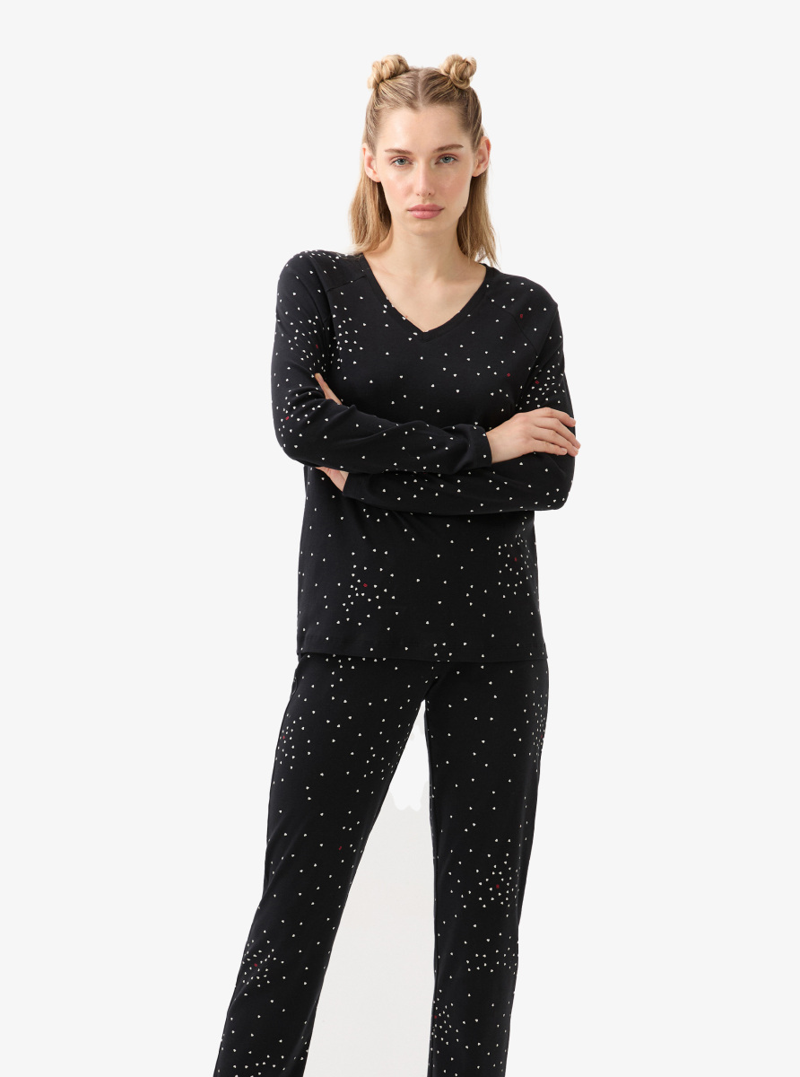 Kadın Pijama Takımı 51944 - Baskılı - 6