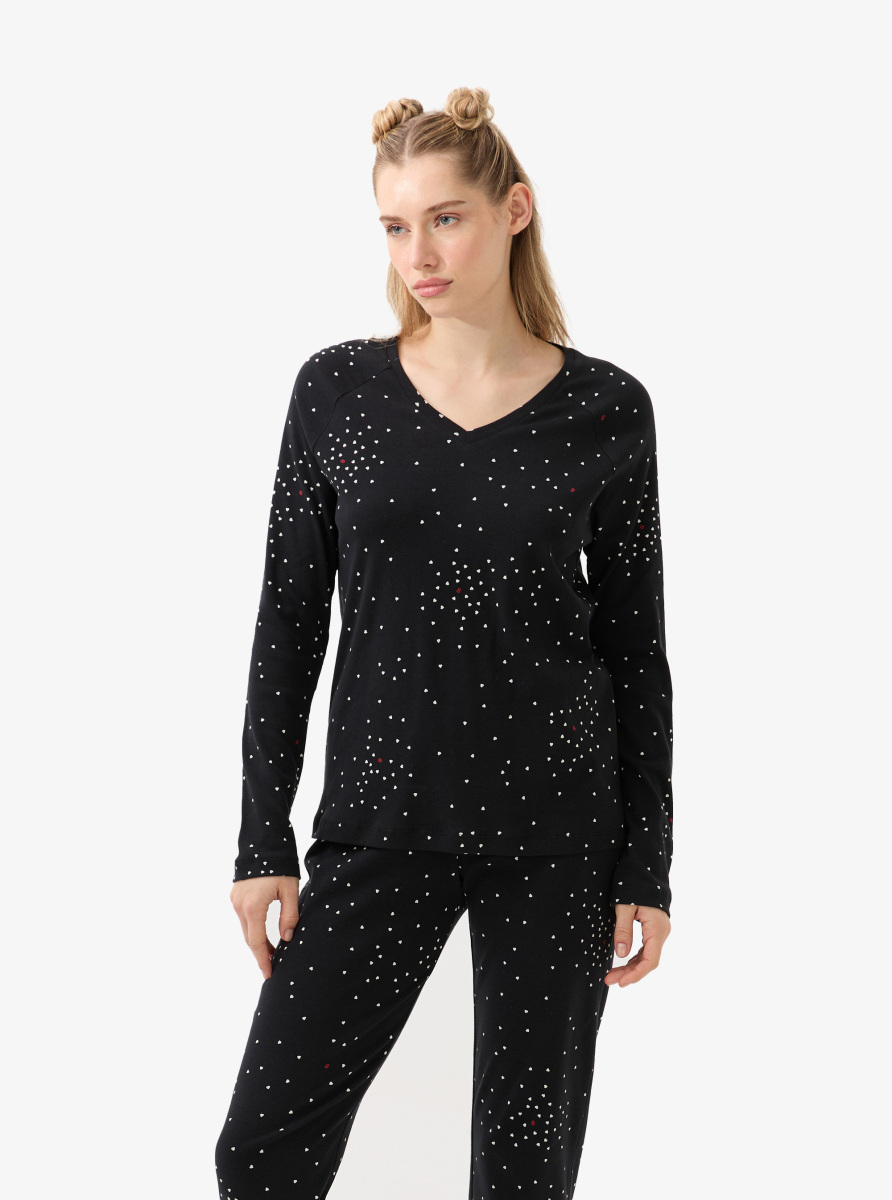 Kadın Pijama Takımı 51944 - Baskılı - 7