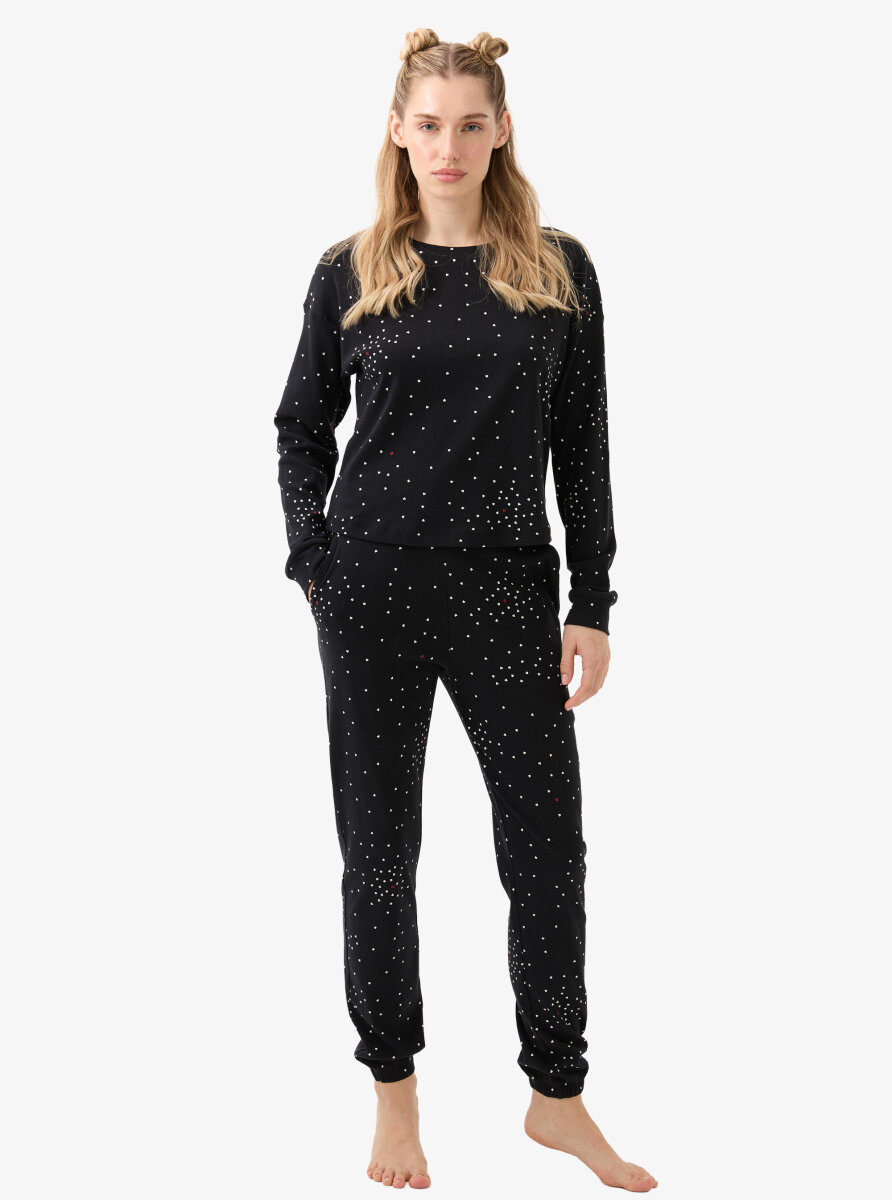 Kadın Pijama Takımı 51945 - Baskılı - 5