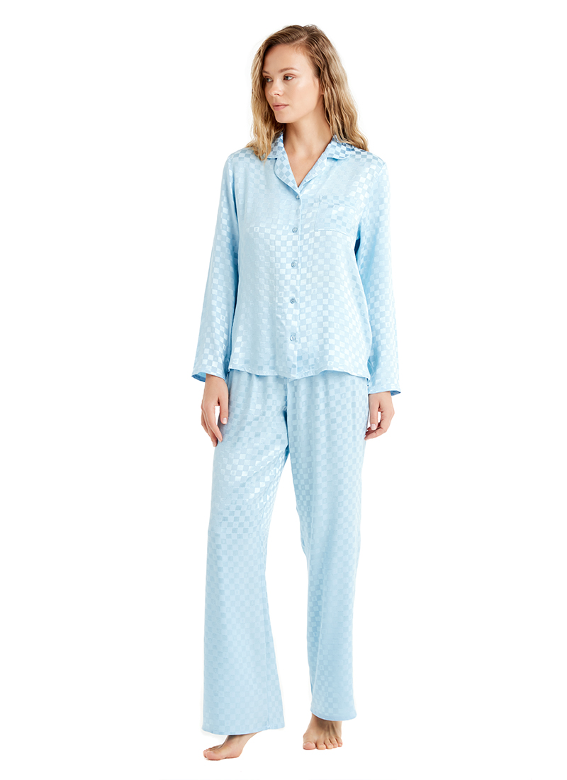 Kadın Pijama Takımı 60484 - Mavi - 4