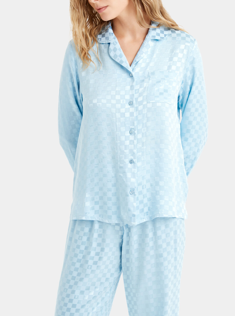 Kadın Pijama Takımı 60484 - Mavi - 2