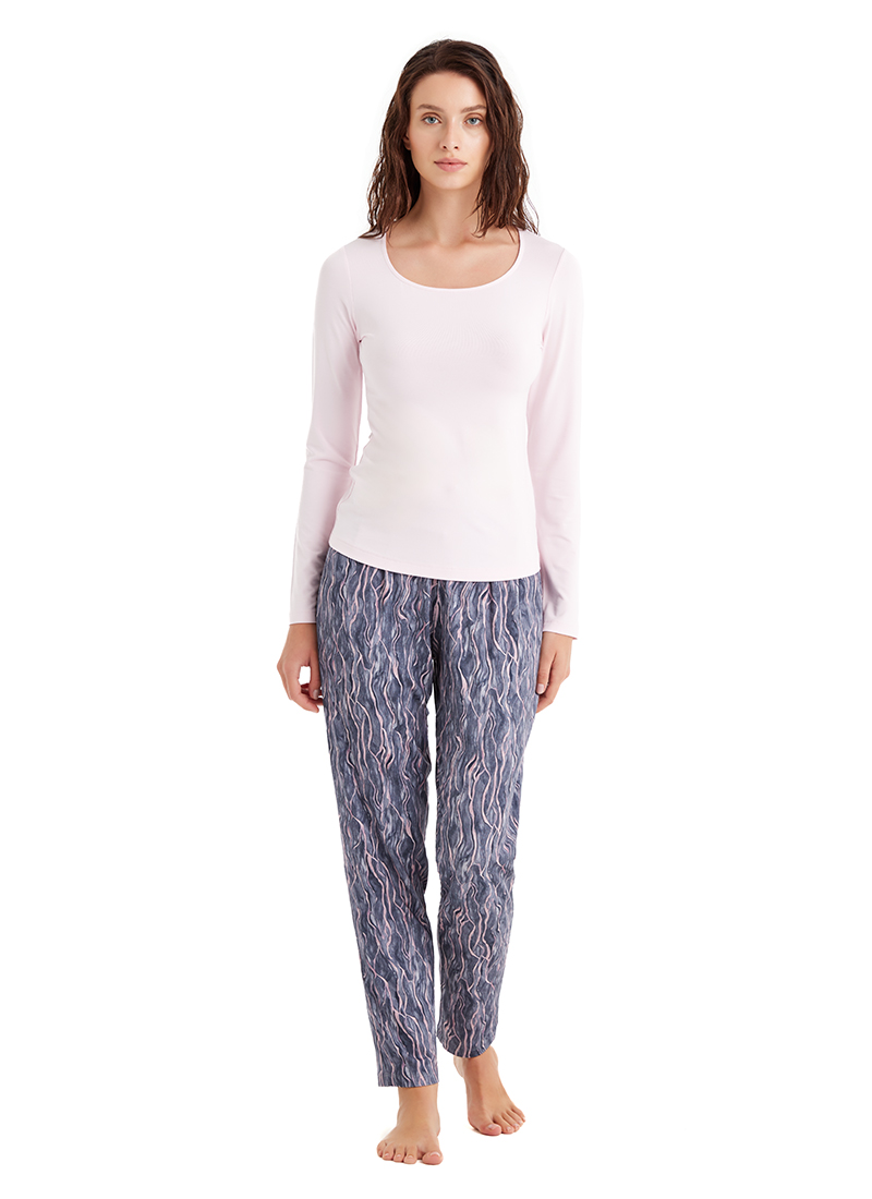 Kadın Pijama Takımı 60498 - Pembe - 1