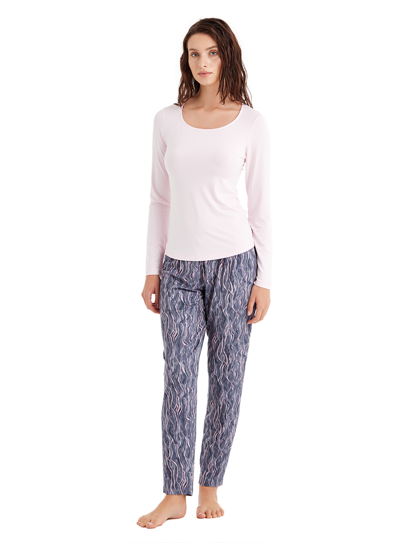 Kadın Pijama Takımı 60498 - Pembe - 3