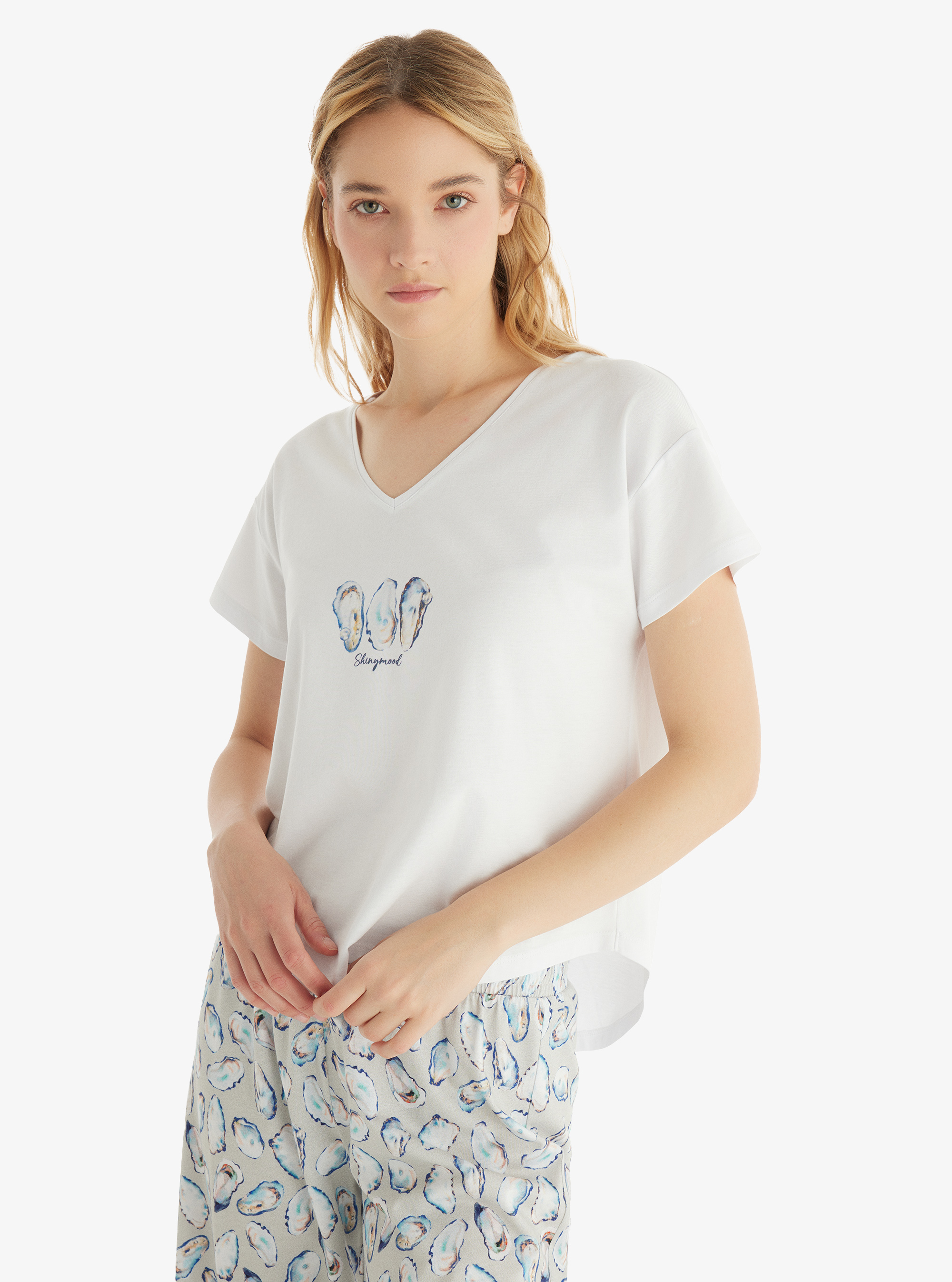 Kadın Pijama Takımı 60543 - Beyaz - 3