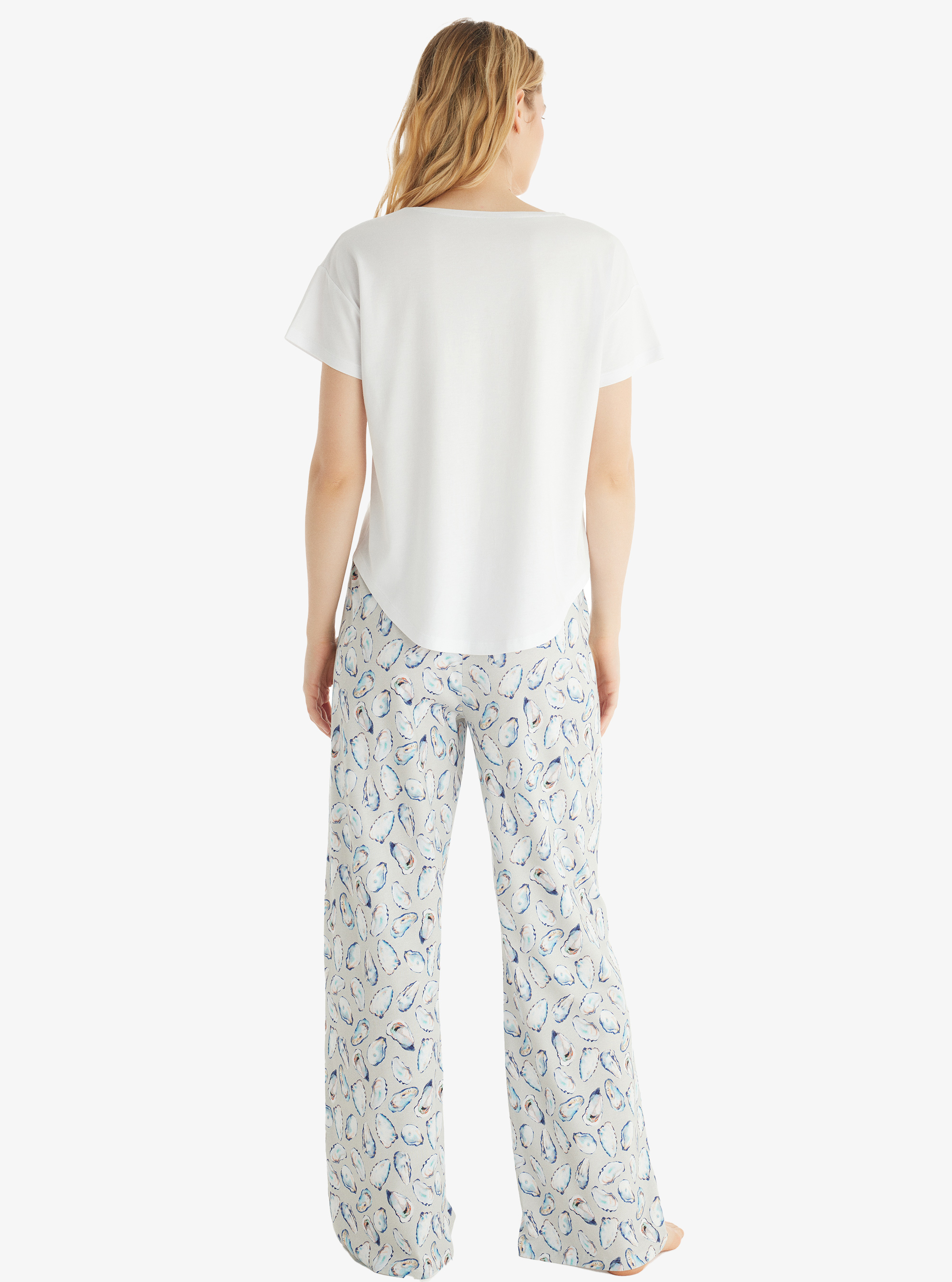 Kadın Pijama Takımı 60543 - Beyaz - 2