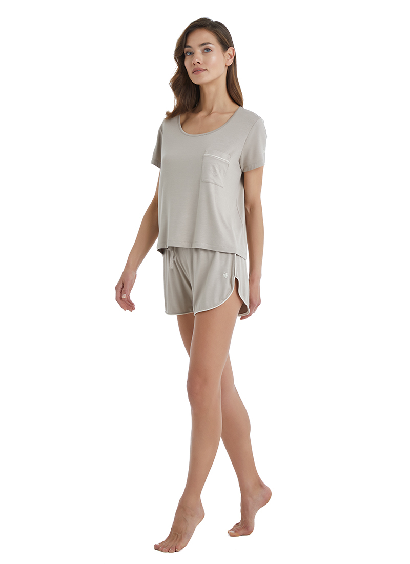 Kadın Pijama Üstü 51378 - Bej - 3