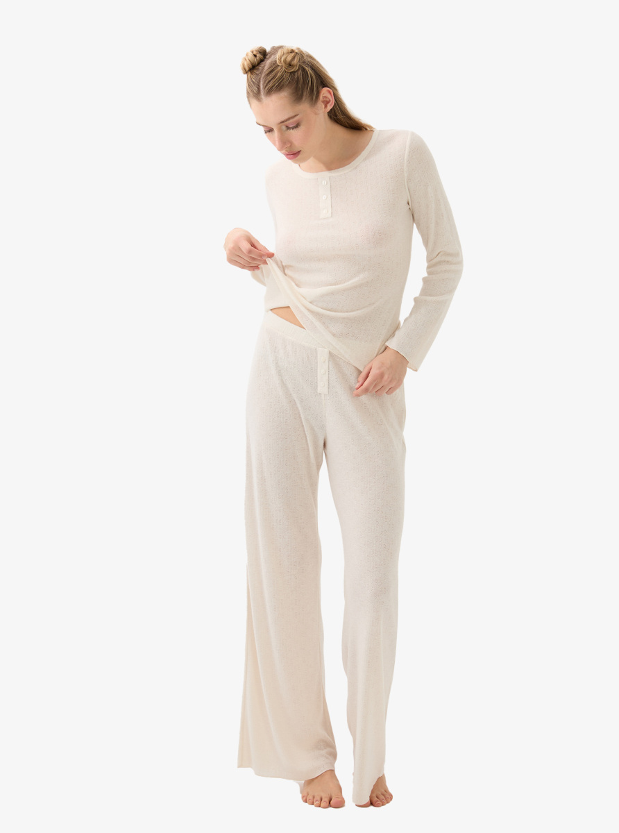 Kadın Pijama Üstü 51934 - Beyaz - 6