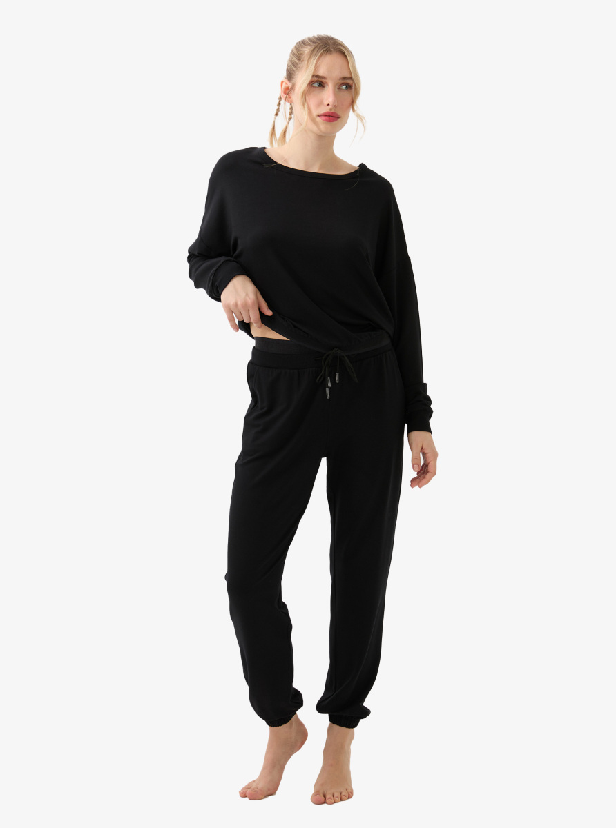 Kadın Pijama Üstü 51956 - Siyah - 5