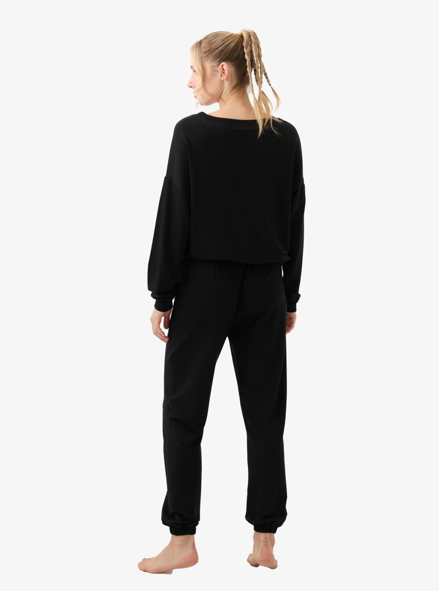 Kadın Pijama Üstü 51956 - Siyah - 6