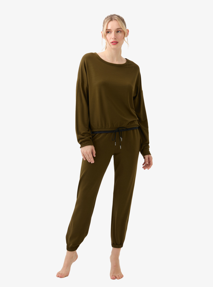 Kadın Pijama Üstü 51956 - Yeşil - 4