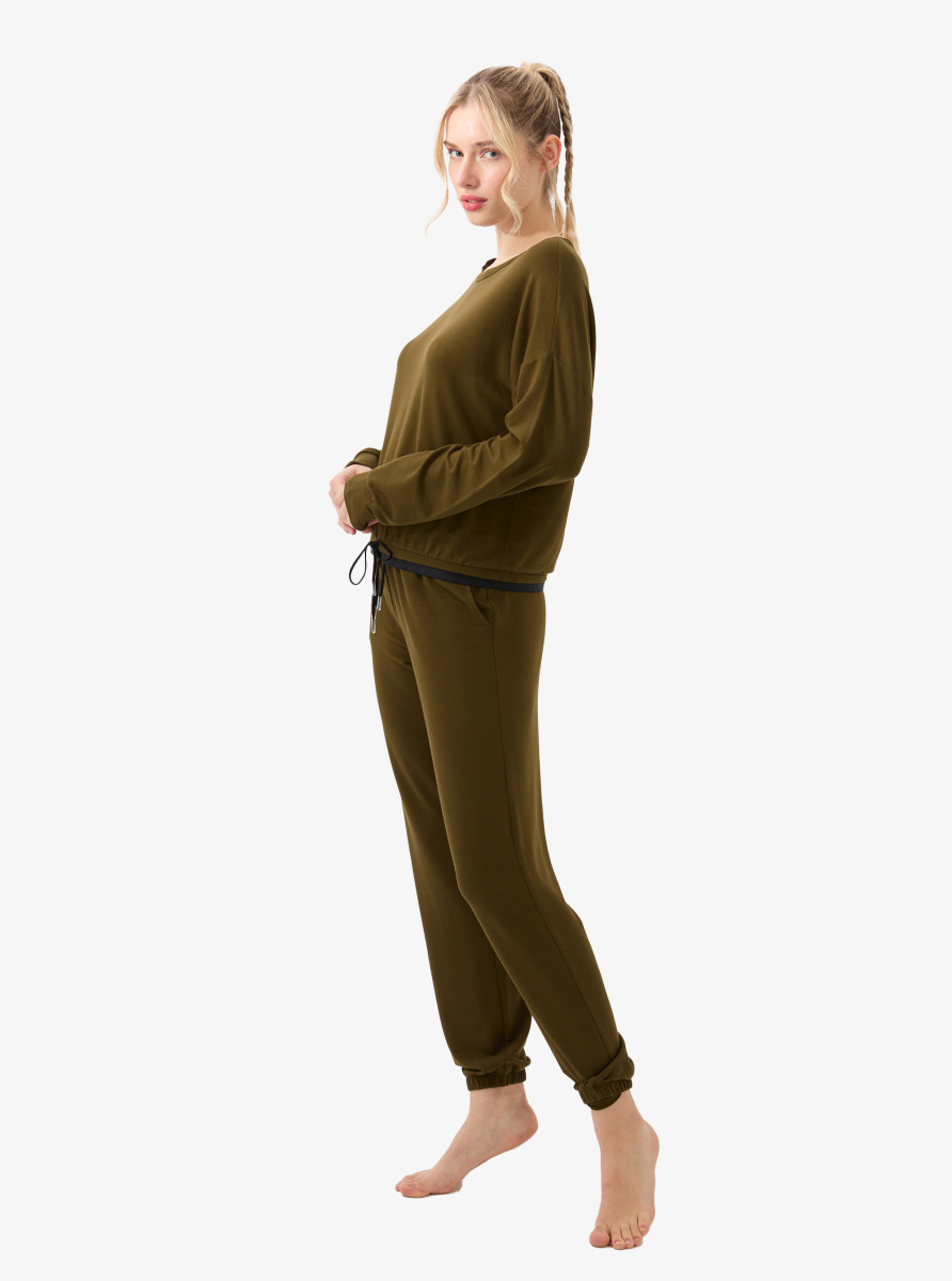 Kadın Pijama Üstü 51956 - Yeşil - 5