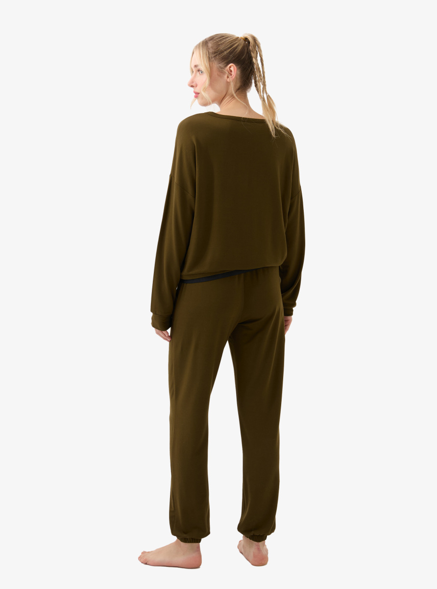 Kadın Pijama Üstü 51956 - Yeşil - 6