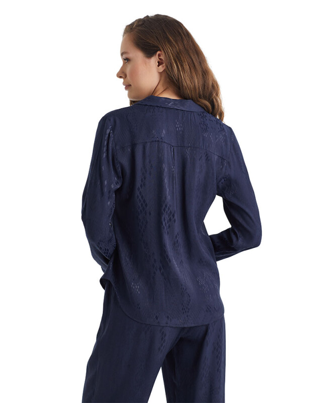 Kadın Pijama Üstü 60303 - Lacivert - 2