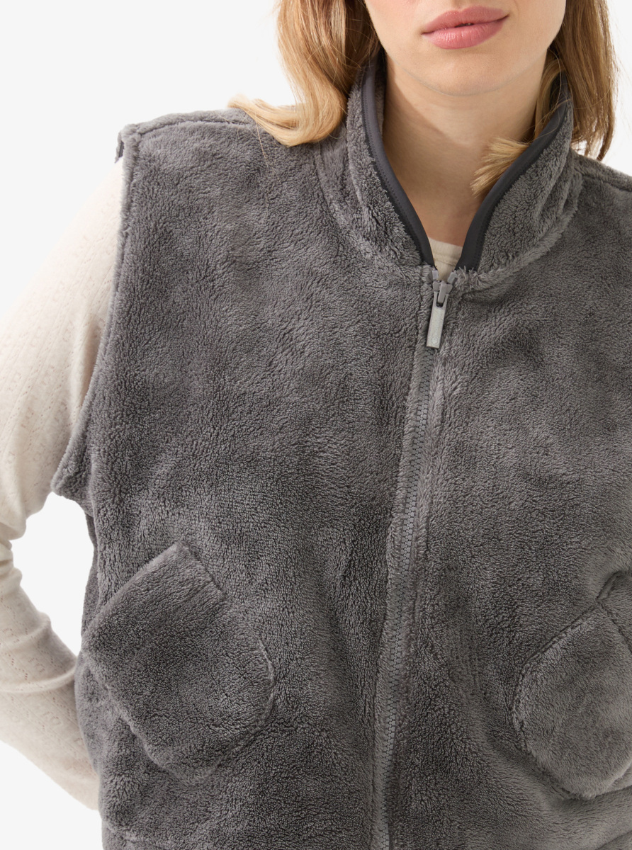 Kadın Polar Yelek 51937 - Antrasit - 3