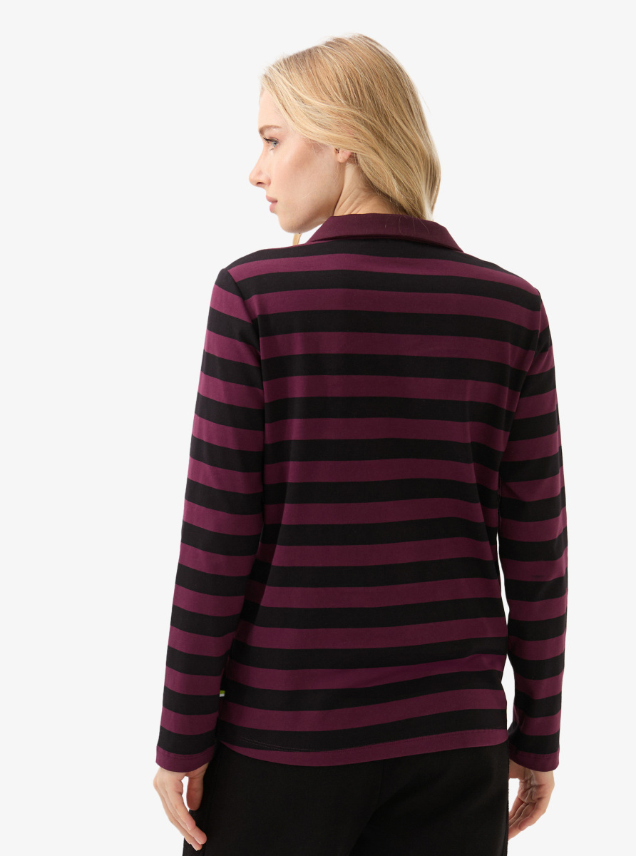 Kadın Polo Yaka T-Shirt 60583 - Siyah - 3