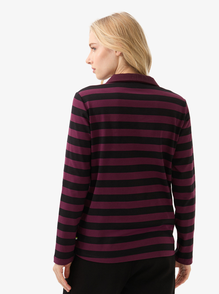 Kadın Polo Yaka T-Shirt 60583 - Siyah - 3