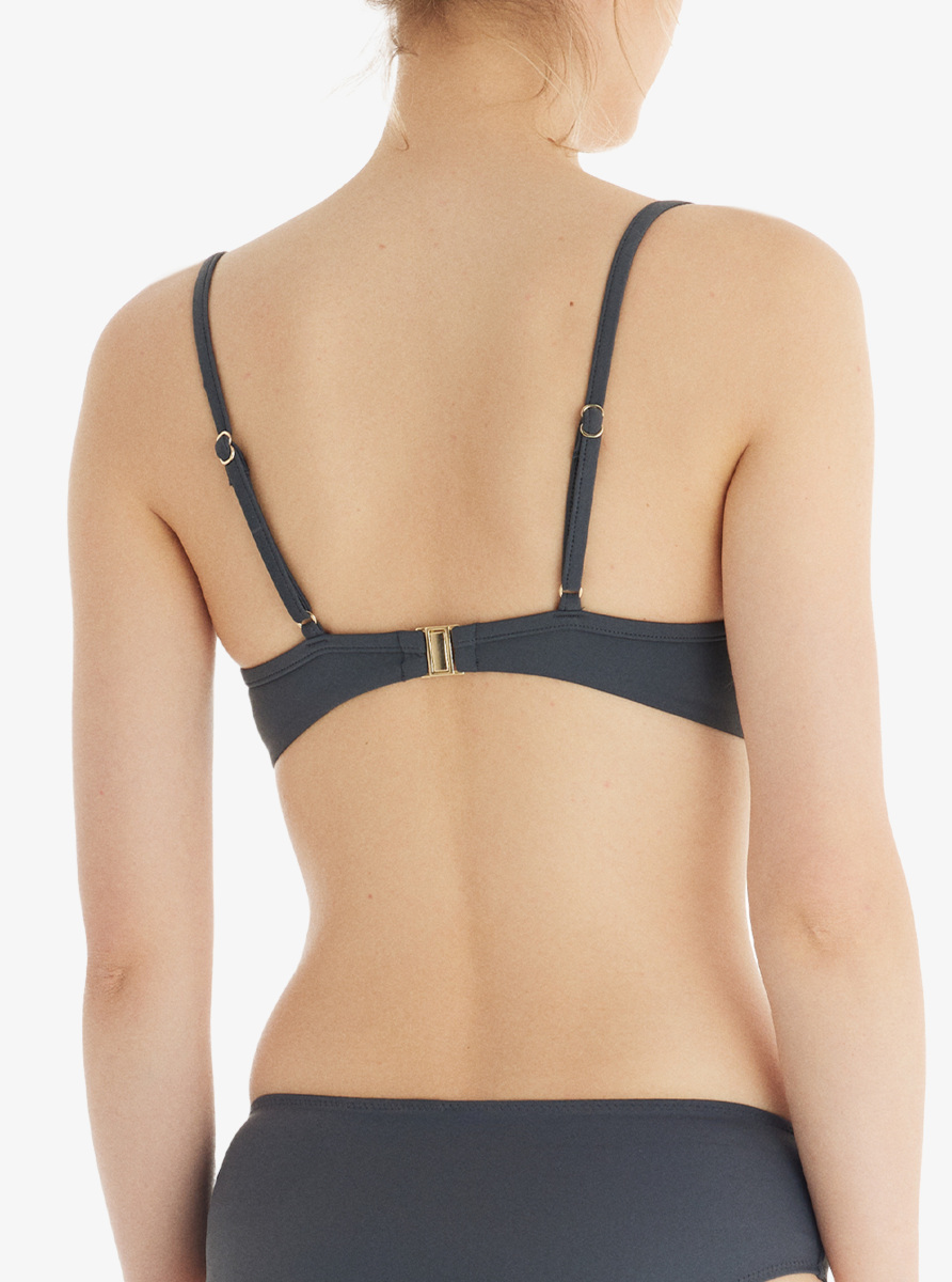 Kadın Push-up Bikini Üstü 10727 - Antrasit - 2