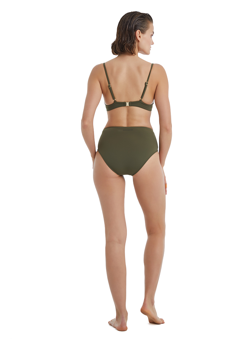 Kadın Push-up Bikini Üstü 10654 - Haki - 4