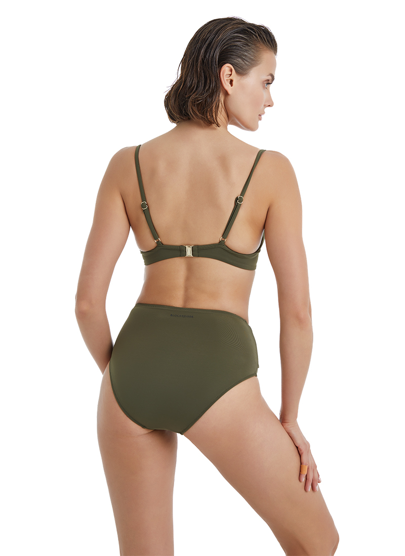 Kadın Push-up Bikini Üstü 10654 - Haki - 2