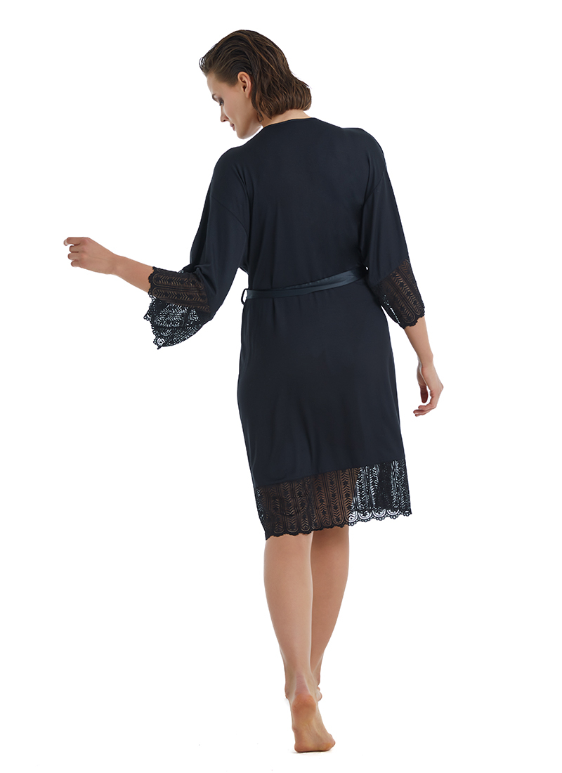 Kadın Sabahlık 51300 - Siyah - 3