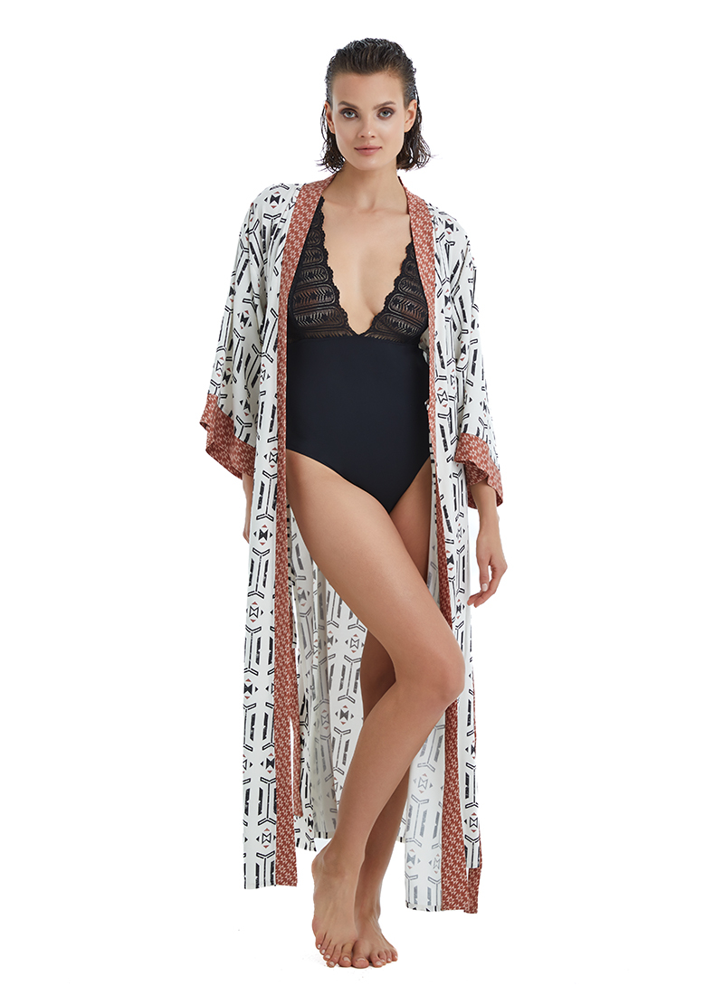 Kadın Sabahlık 51382 - Baskılı - 3
