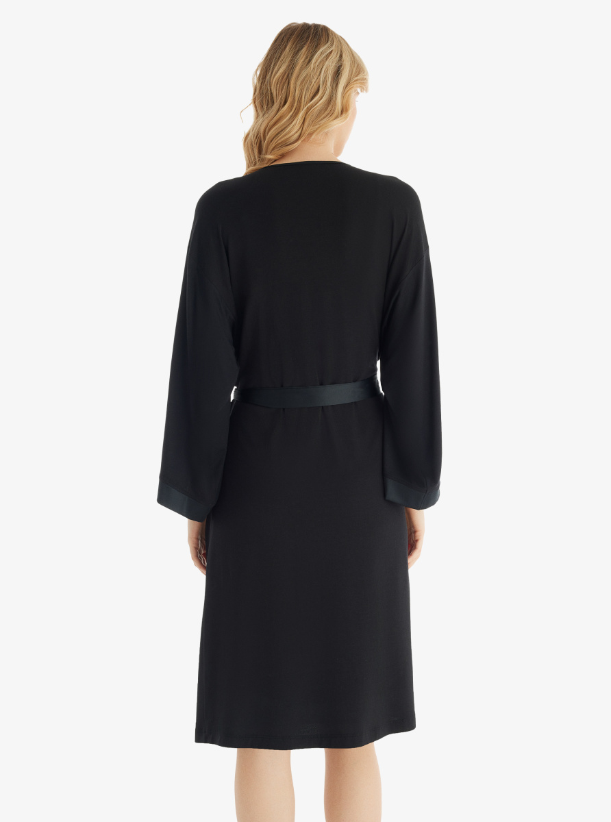 Kadın Sabahlık 51800 - Siyah - 2